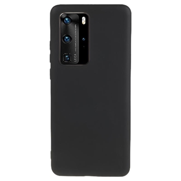 Husă TPU Mată Antiamprentă Huawei P40 Pro - Negru