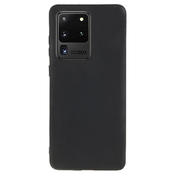 Husă TPU Mată Antiamprentă Samsung Galaxy S20 Ultra - Negru