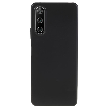 Husă TPU Mată Antiamprentă Sony Xperia 10 IV - Negru