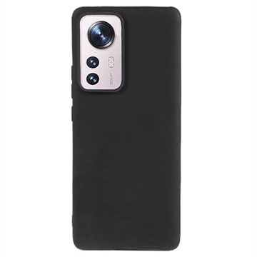 Husă TPU Mată Antiamprentă Xiaomi 12 Pro - Negru