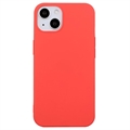 Husă TPU Mată Antiamprentă iPhone 15 Plus - Roșu