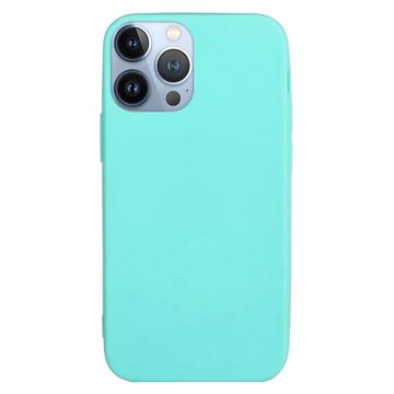 Husă TPU Mată Antiamprentă iPhone 14 Pro Max - Bleu