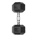 Ganteră Hexagonală Antialunecare Fitness - 10kg - Negru