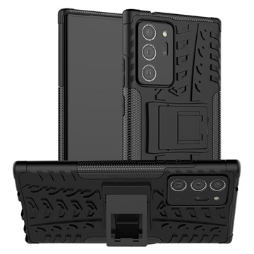 Husă Hibrid Antialunecare Samsung Galaxy Note 20 Ultra - Kickstand - Negru
