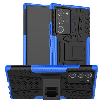 Husă Hibrid Antialunecare Samsung Galaxy Note 20 Ultra - Kickstand - Albastru / Negru