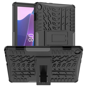 Husă Hibrid Antialunecare cu Stand Lenovo Tab M10 Gen 3 - Negru