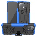 Husă Hibrid Antialunecare Cu Stand Xiaomi Mi 11 Pro - Albastru / Negru