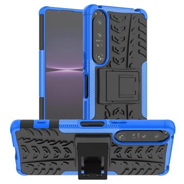 Husă Hibrid Antialunecare Sony Xperia 1 IV - Albastru / Negru
