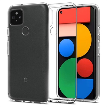 Husă TPU Antialunecare Google Pixel 5 - Transparent