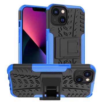 Husă Hibrid Antialunecare cu Stand iPhone 14 Plus - Albastru / Negru