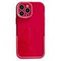 Husă Hibridă cu Suport Dublu - iPhone 14 Pro Max - Roșu