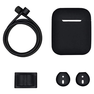 Kit de accesorii din silicon Apple AirPods / AirPods 2 4 în 1