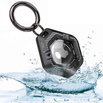 Apple AirTag 1/2 Tech-Protect Carcasă de apărare cu carabină - Negru