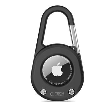 Apple AirTag 1/2 Tech-Protect Slidelock Carabiner Keychain - Negru