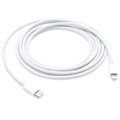 Cablu Lightning la USB-C Apple MKQ42ZM/A - 2m - Alb