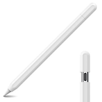 Apple Pencil (USB-C) Ahastyle PT65-3 Carcasă din silicon - alb