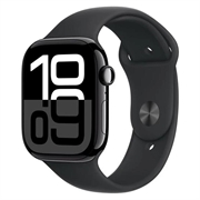 Apple Watch 10 GPS MWWQ3QN/A - Aluminiu, Bandă sport neagră, M/L, 46mm - Negru Jet