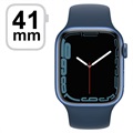 Apple Watch 7 WiFi MKN13FD/A - Aluminiu, Curea Sport Abyss Blue, 41mm