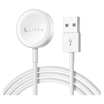 Cablu de încărcare Apple Watch Lippa - 1m, 5W - Alb