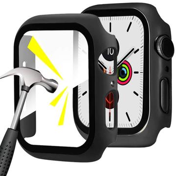 Husă Plastic cu Protector Ecran - Apple Watch Series 1/2/3 - 42mm - Negru