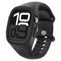 Apple Watch Series 10 Carcasă Spigen Liquid Air Pro cu curea - 46mm - negru mat