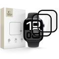 Apple Watch Series 11/10 Tech-Protect Glass Flex+ Hybrid Protector de ecran - 46mm - 2 buc. - Negru Edge
