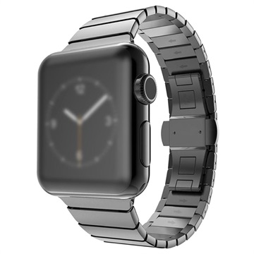 Curea Oțel Inoxidabil Apple Watch Series 10/9/8/SE (2022)/7/SE/6/5/4/3/2/1 - 42mm/41mm/40mm/38mm - Negru