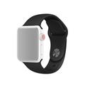 Curea Silicon Moale Apple Watch Series SE (2023)/10/9/8/SE (2022)/7/SE/6/5/4/3/2/1 - 41mm/40mm/38mm - Negru