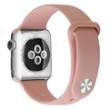 Curea Silicon Moale Apple Watch Series SE (2023)/10/9/8/SE (2022)/7/SE/6/5/4/3/2/1 - 42mm/41mm/40mm/38mm - Roz