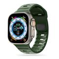 Apple Watch Series Ultra 2/Ultra/9/8/SE (2022)/7/SE/6/5/4/3/3/2/1 Tech-Protect IconBand Line Silicone Strap - 49mm/45mm/44mm/42mm - Army Green