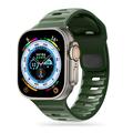 Apple Watch Series Ultra 2/Ultra/10/9/8/SE (2022)/7/SE/6/5/4/3/3/2/1 Tech-Protect IconBand Line Silicone Strap - 49mm/45mm/44mm/42mm - Army Green