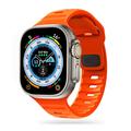 Apple Watch Series Ultra 2/Ultra/9/8/SE (2022)/7/SE/6/5/4/3/3/2/1 Tech-Protect IconBand Line Silicone Strap - 49mm/45mm/44mm/42mm - Portocaliu