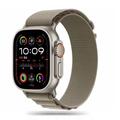 Apple Watch Series Ultra 2/Ultra/10/9/8/SE (2022)/7/SE/6/5/4/3/2/1 Tech-Protect Nylon Pro Strap - 49mm/46mm/45mm/44mm/42mm - Titan / Măslin