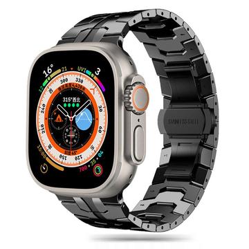 Apple Watch Series Ultra 2/Ultra/10/9/8/SE (2022)/7/SE/6/5/4/3/2/1 Tech-Protect Curea de linie din oțel inoxidabil - 49mm/46mm/45mm/44mm/42mm - Negru