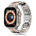 Apple Watch Series Ultra 2/Ultra/10/9/8/SE (2022)/7/SE/6/5/4/3/2/1 Tech-Protect Curea de linie din oțel inoxidabil - 49mm/46mm/45mm/44mm/42mm - Titan / Orange