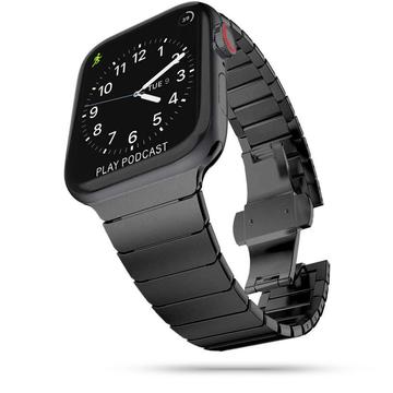 Apple Watch Series Ultra 2/Ultra/10/9/8/SE (2022)/7/SE/6/5/4 Tech-Protect LinkBand Strap - 49mm/46mm/45mm/44mm/42mm - Negru
