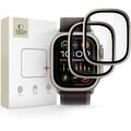 Protecție de ecran Apple Watch Ultra/Ultra 2/Ultra 3 Tech-Protect Glass Ring - 9H, 2 buc. - Titan