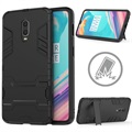 Carcasă hibridă Armor Series OnePlus 6T cu suport - neagră