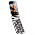 Telefon Flip Seniori Artfone CF241A - Dual SIM, SOS - Negru