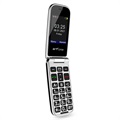 Telefon Flip Artfone F20 - Seniori - 2G, Dual SIM, SOS - Negru