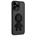 Husă TPU iPhone 13 Pro Max - Seria Astronaut - Negru