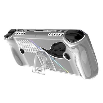 Husă Asus ROG Ally X TPU cu suport pentru picior - transparentă
