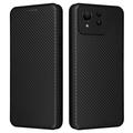 Husă Flip Asus Zenfone 11 Ultra - Fibra de Carbon - Negru