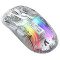 Mouse fără fir transparent Attack Shark X2 cu RGB