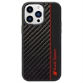 Husă iPhone 14 Pro Max - Audi Carbon Fiber Stripe - Neagră
