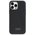 Husă Silicon iPhone 13 Pro Max - Audi Metal Logo - Negru