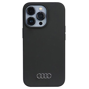 Husă Silicon iPhone 13/13 Pro - Audi Metal Logo - Negru