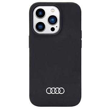 Husă Silicon iPhone 14 Pro Max - Audi Metal Logo - Negru