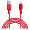 Cablu USB-C / Lightning MFi Aukey CB-AL2 - 2m - Roșu