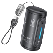 Baterie externă Awei WP-117 de 10000mAh - 22.5W, 2x USB-C - Negru